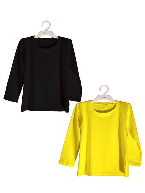 kids round neck solid t-shirt set - 19522921 - Very Small Image - 1