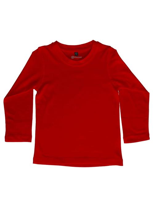 kids round neck solid t-shirt - 19522954 - Very Small Image - 1
