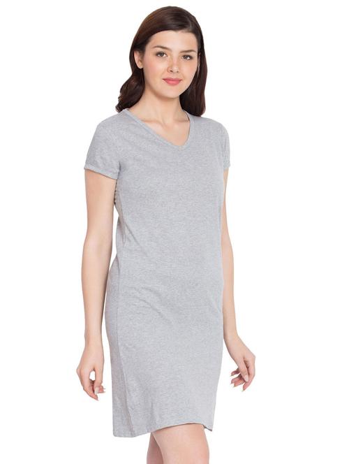 grey cotton regular tshirt - 19523332 - Very Small Image - 1