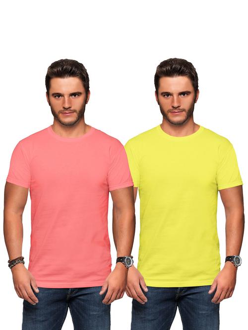 men round neck regular t-shirt set - 19523513 - Very Small Image - 1
