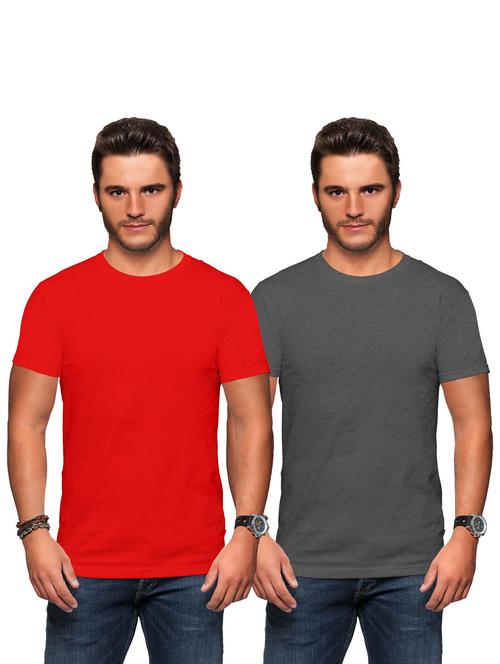 men round neck regular t-shirt set - 19523528 - Very Small Image - 1