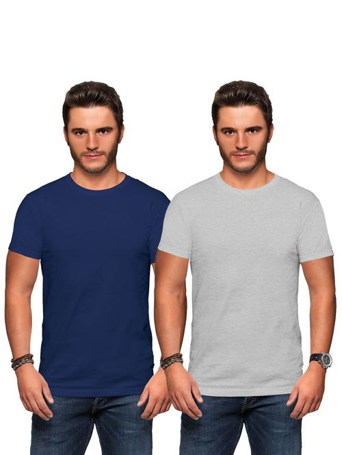 men round neck regular t-shirt set - 19523536 - Very Small Image - 1
