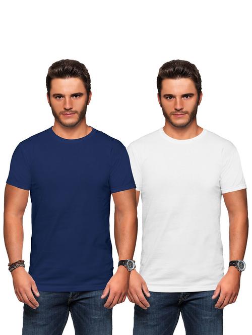 men round neck regular t-shirt set - 19523538 - Very Small Image - 1