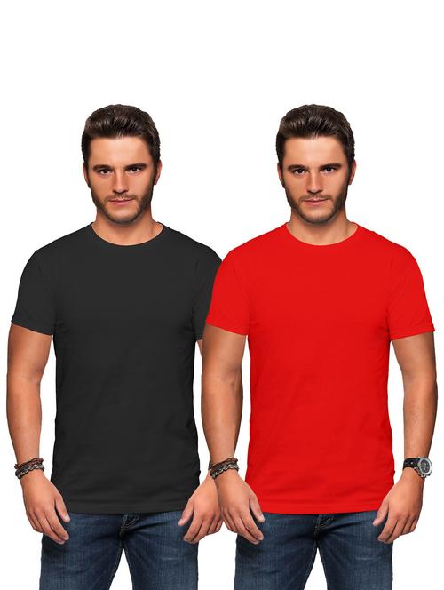 men round neck regular t-shirt set - 19523542 - Very Small Image - 1