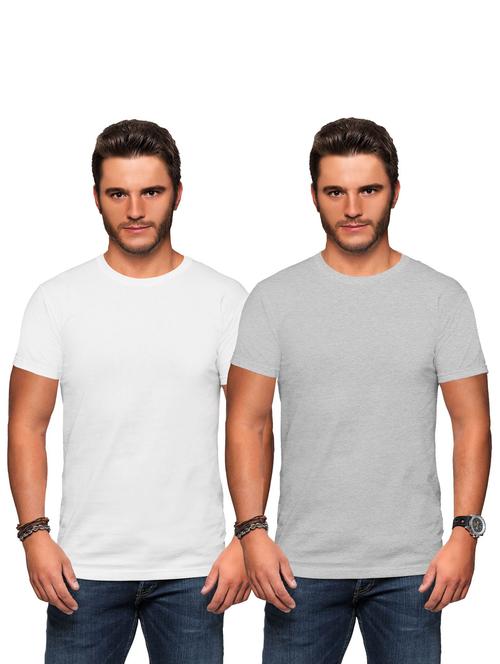 men round neck regular t-shirt set - 19523550 - Very Small Image - 1