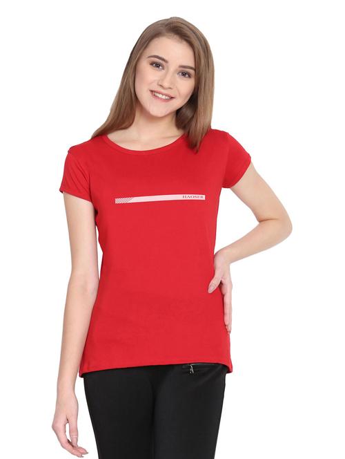 round neck chest printed regular tee - 19523657 - Very Small Image - 1