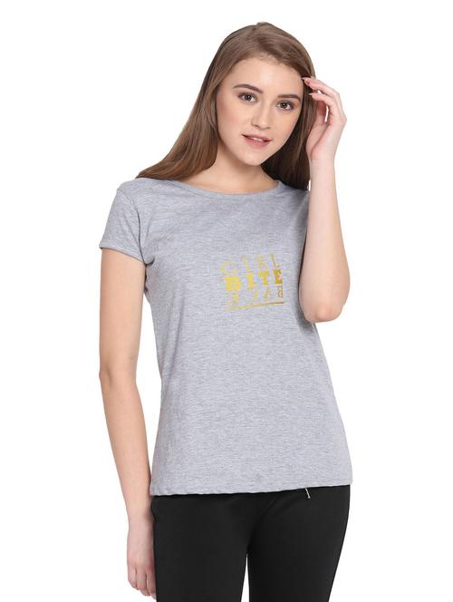 round neck chest printed regular tee - 19523666 - Very Small Image - 1