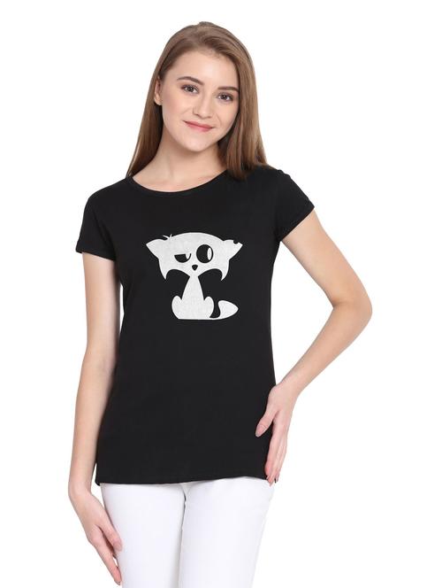 round neck chest printed regular tee - 19523717 - Very Small Image - 1