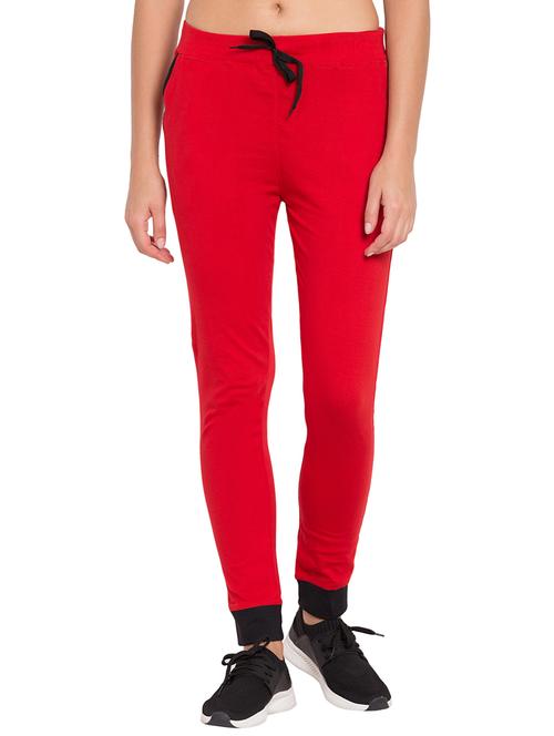 red cotton track pants - 19524292 - Very Small Image - 1
