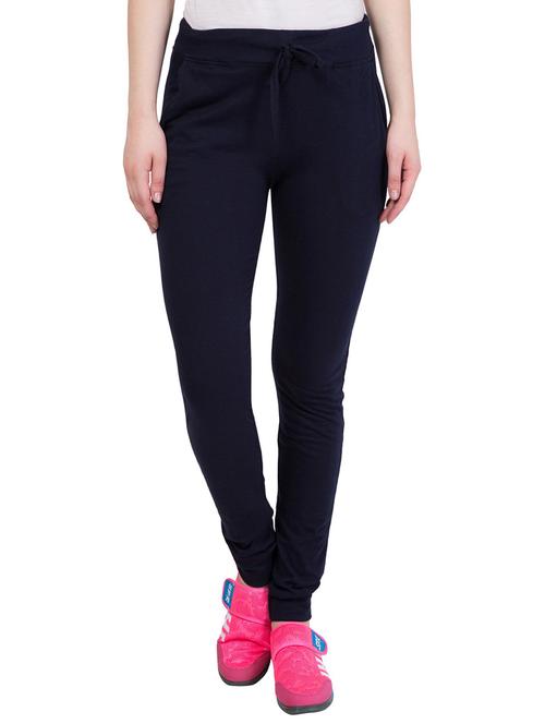 blue cotton blend track pants - 19524371 - Very Small Image - 1