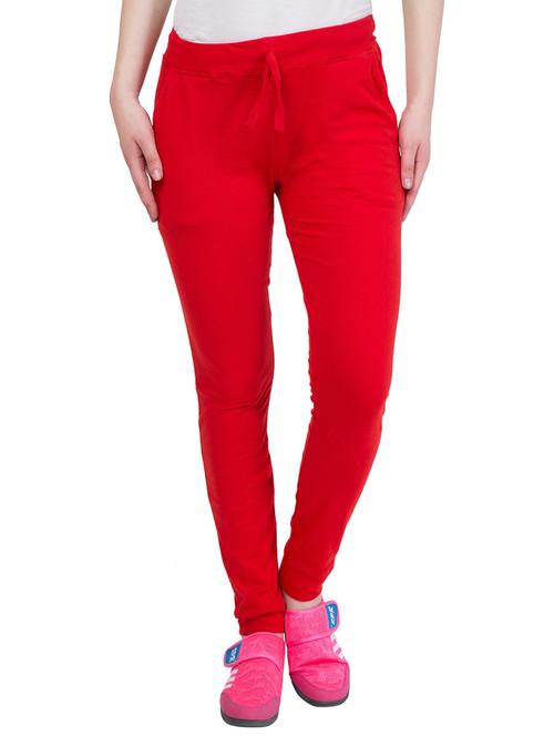red cotton track pants - 19524377 - Very Small Image - 1