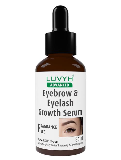 luvyh 100% natural eyebrow & eyelash growth serum - (with castor oil, 100% pure and natural oils), 30ml - 19525832 - Very Small Image - 1