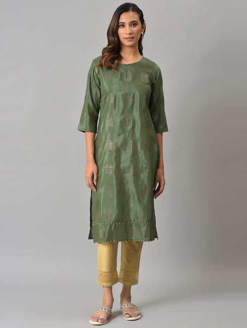 women's straight kurta - 19528117 - Very Small Image - 1