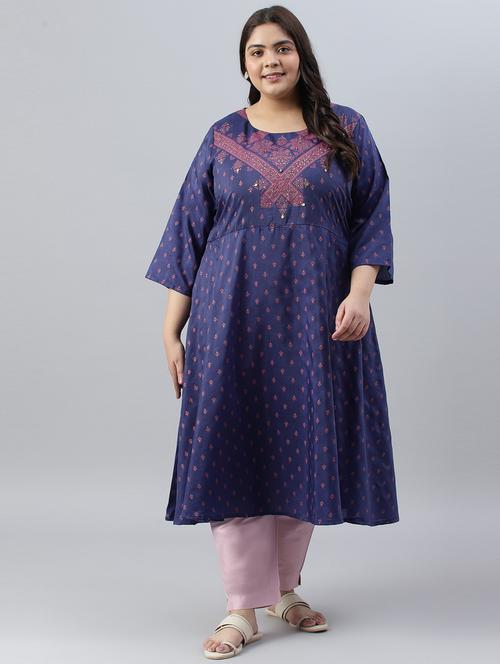women's flared kurta - 19528132 - Very Small Image - 1