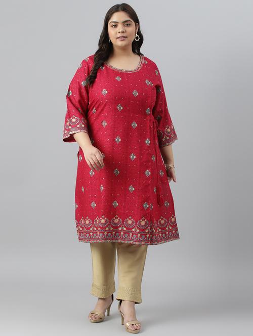 women's straight kurta - 19528137 - Very Small Image - 1