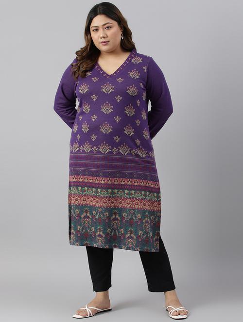 women's straight kurta - 19528190 - Very Small Image - 1