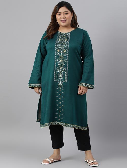 women's straight kurta - 19528201 - Very Small Image - 1