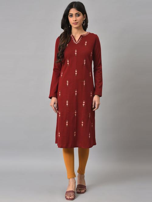 women's straight kurta - 19528237 - Very Small Image - 1