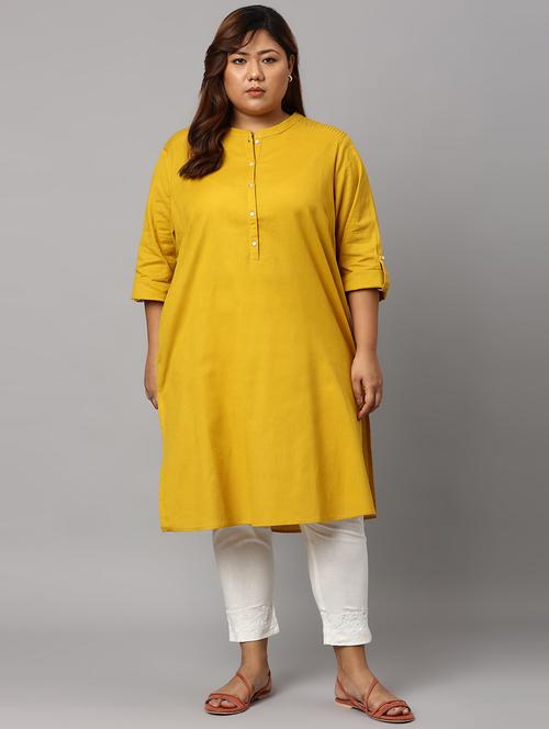 mandarin collar straight kurta - 19528280 - Very Small Image - 1