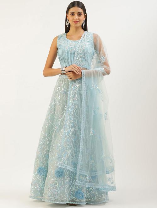 embroidered lehenga choli with dupatta set - 19528783 - Very Small Image - 1