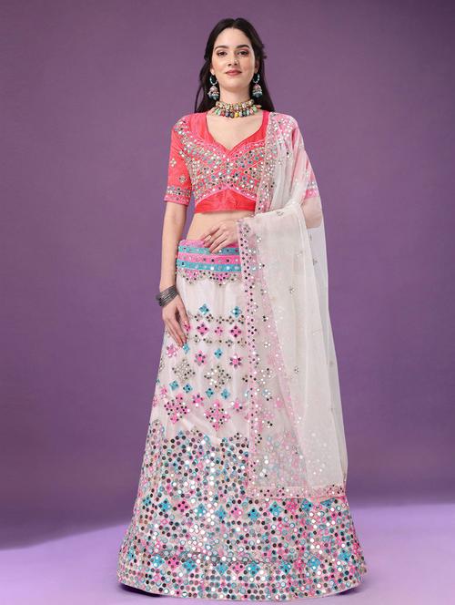 embroidered lehenga choli with dupatta set - 19528815 - Very Small Image - 1