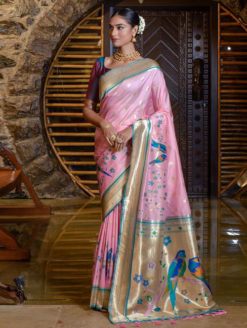 self designed woven saree - 19529247 - Very Small Image - 1