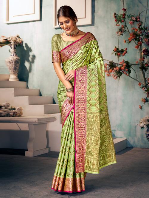 self designed woven saree - 19529309 - Very Small Image - 1