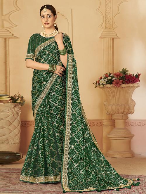 self designed printed saree - 19529396 - Very Small Image - 1