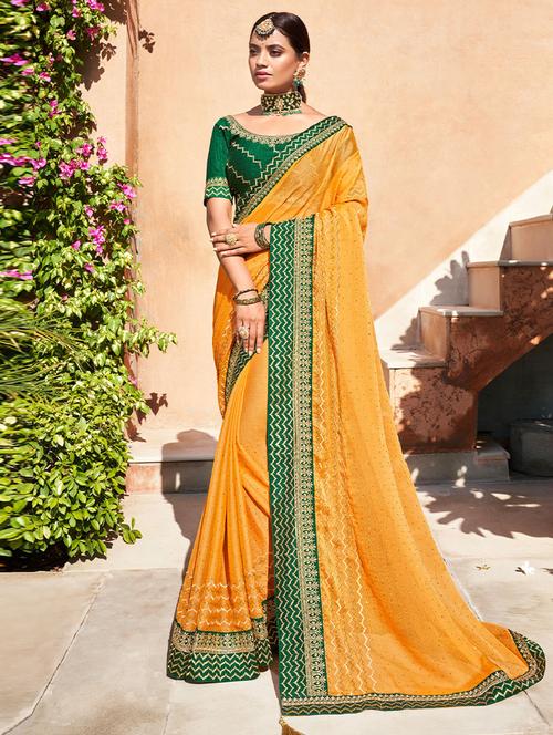 self designed embroidered saree - 19529598 - Very Small Image - 1