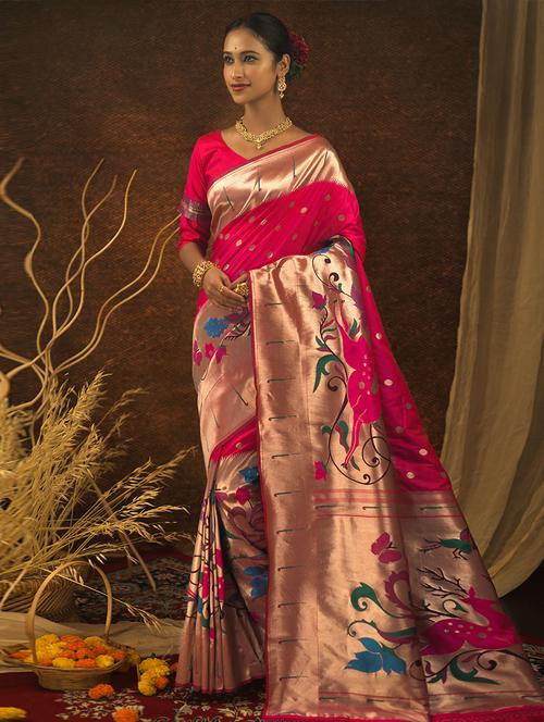 self designed woven saree - 19529619 - Very Small Image - 1