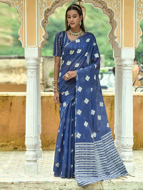 self design woven saree - 19530406 - Very Small Image - 1