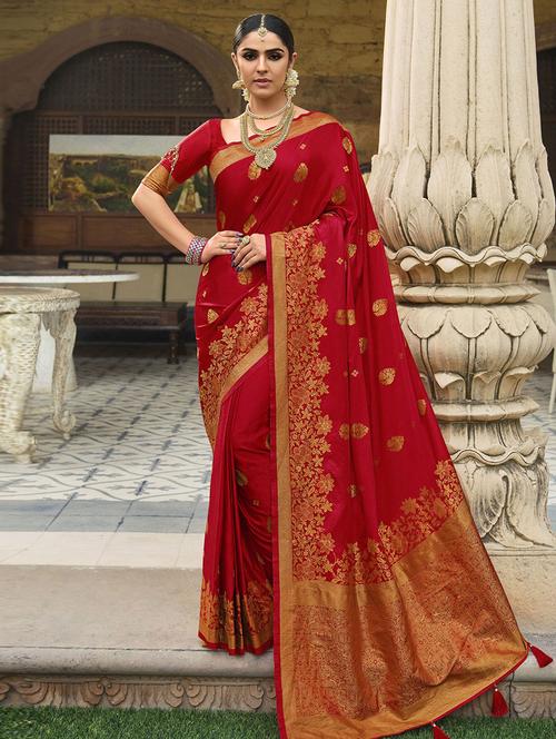 self design woven saree - 19530625 - Very Small Image - 1