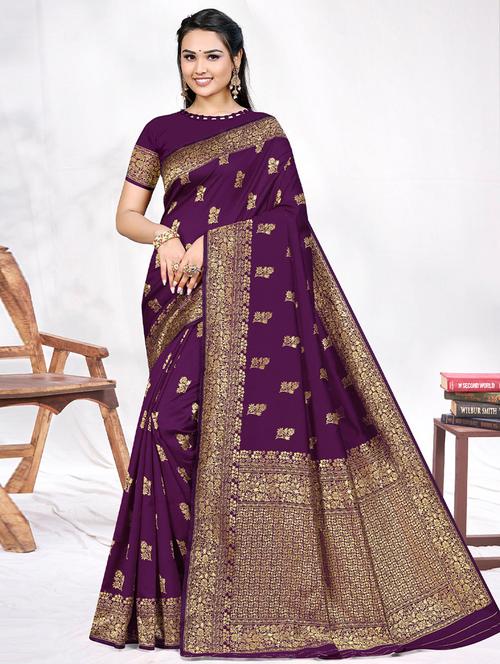 florals printed saree - 19530825 - Very Small Image - 1