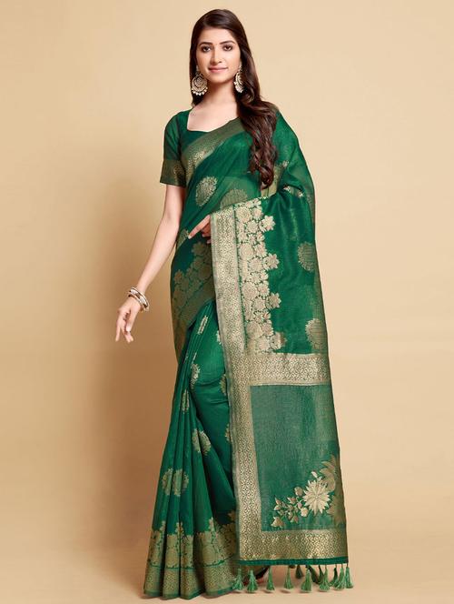 self designed woven saree - 19530913 - Very Small Image - 1
