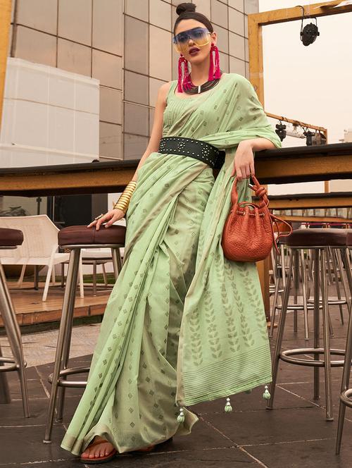 self designed woven saree - 19530916 - Very Small Image - 1