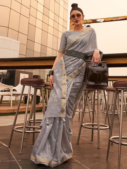 self designed woven saree - 19530918 - Very Small Image - 1