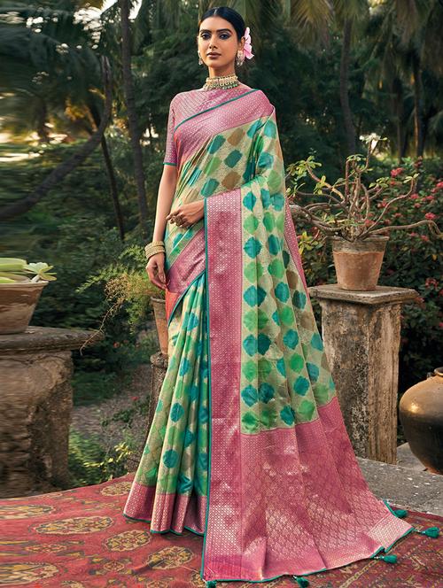self designed woven saree - 19530934 - Very Small Image - 1