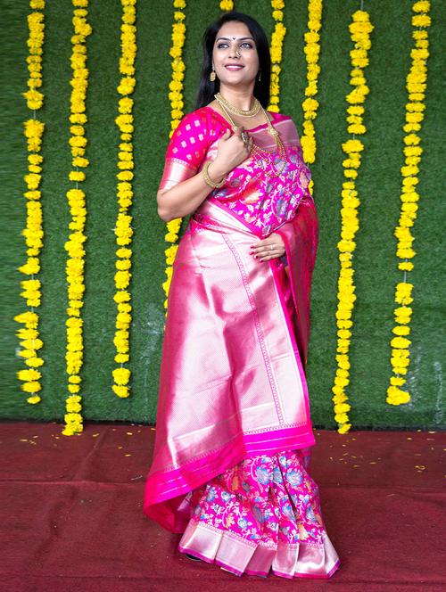 self designed woven saree - 19531062 - Very Small Image - 1