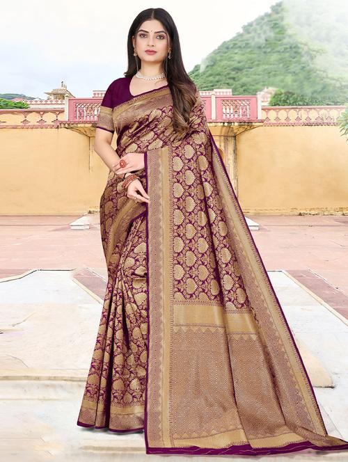 self designed woven saree - 19531259 - Very Small Image - 1