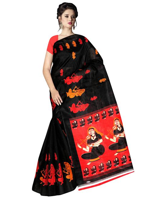 kalamkari prints woven saree with blouse - 19531810 - Very Small Image - 1