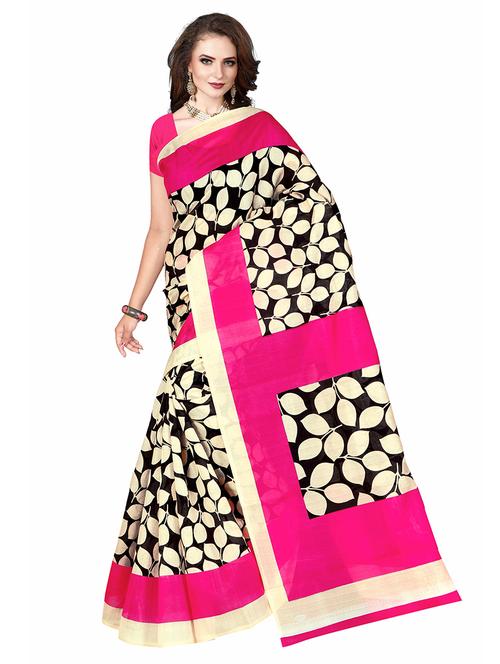 printed bhagalpuri saree with blouse - 19531824 - Very Small Image - 1
