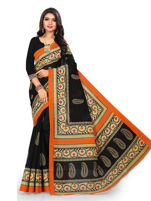 printed bhagalpuri saree with blouse - 19531838 - Very Small Image - 1