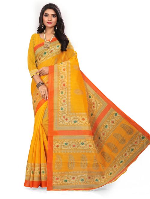 printed bhagalpuri saree - 19531839 - Very Small Image - 1