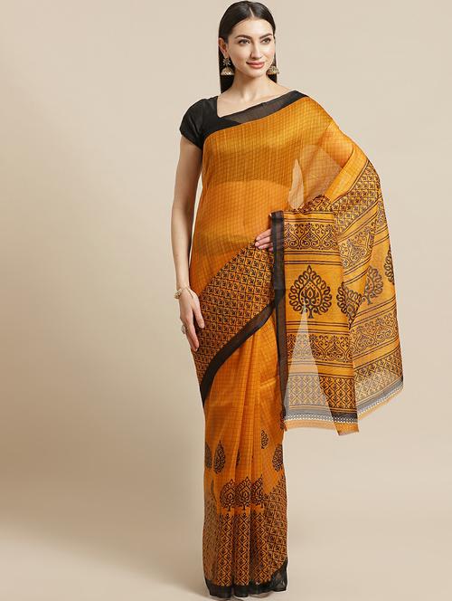 printed bhagalpuri saree - 19532437 - Very Small Image - 1
