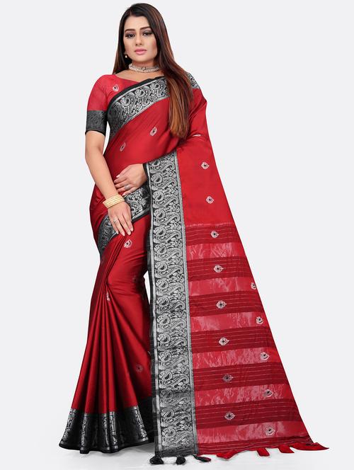 women's banarasi saree with blouse - 19532928 - Very Small Image - 1