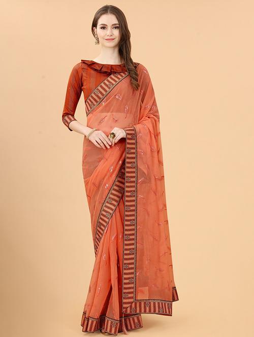 women's embellished saree - 19532999 - Very Small Image - 1