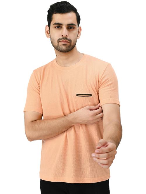men round neck solid t-shirt set - 19535197 - Very Small Image - 1