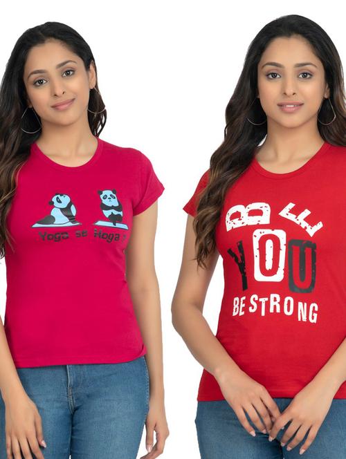 women's t-shirt combo - 19535433 - Very Small Image - 1