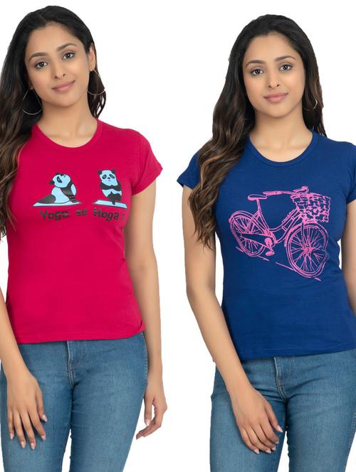 women's t-shirt combo - 19535435 - Very Small Image - 1