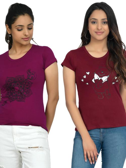 women's t-shirt combo - 19535475 - Very Small Image - 1